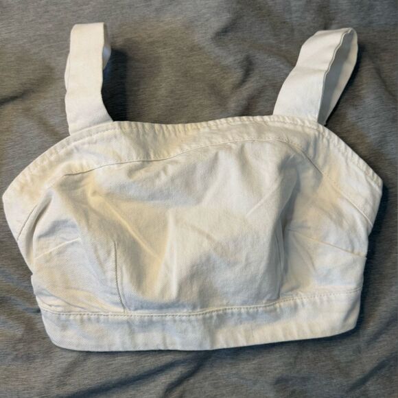 Nautical 2 Piece Lone Star White Denim Top & Skort with side Tie - Picture 5 of 14